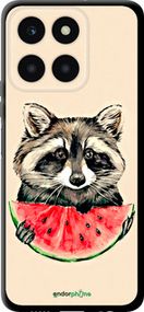Чохол на Huawei honor X6A Єнотик з кавуном "4605b-3340-2448"