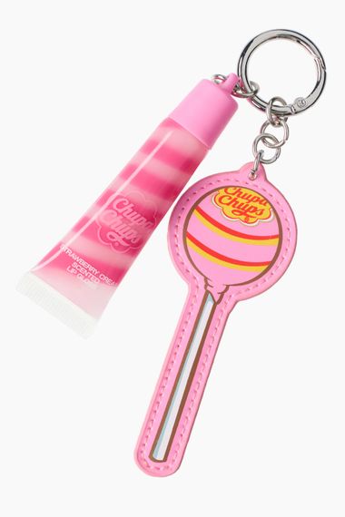 Блиск для губ H&M Beauty Chupa Chups Soft Swirl Lip Gloss Key Chain - Strawberry Cream (8.1 ml) | Зображення 1