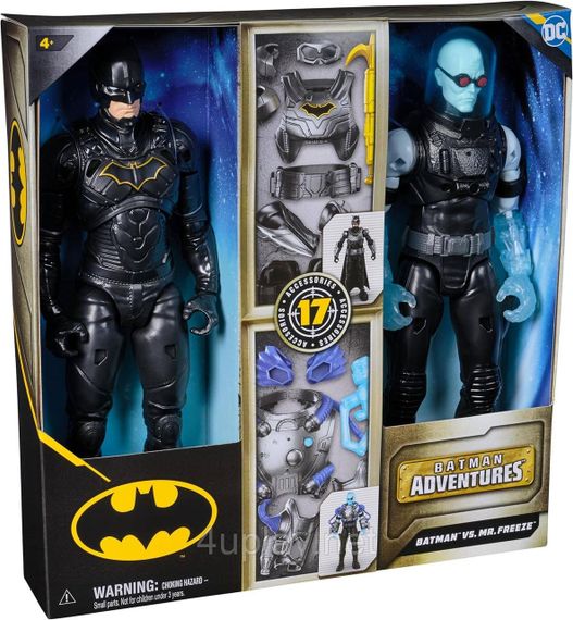 Оригинал DC Comics Batman vs Mr Freeze Набор 30см фигур Оригинал Бэтмен против мистер Фриз с аксессуарами | Зображення 2
