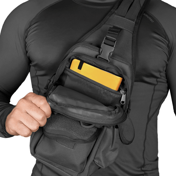Сумка Gunner Sling 2.0 Чорна (7112), | Зображення 6