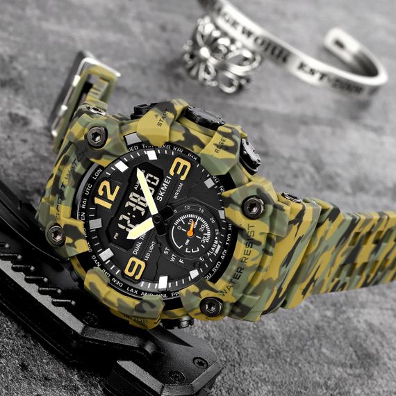 Годинник S2kmei 1965CMGN camo green. | Зображення 3