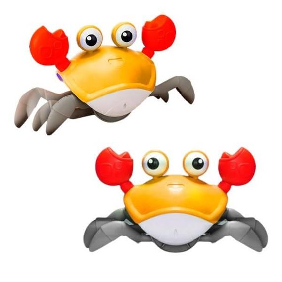 Інтерактивна іграшка краб-утікач USB Жовтий