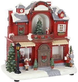 Декоративна фігура "Магазин Іграшок" 24см з LED-підсвіткою та з гліттером КОПІЯ