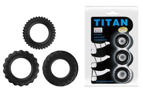 Набір з 3 ерекційних кілець LyBaile Titan, BI-210148 Sex Aura