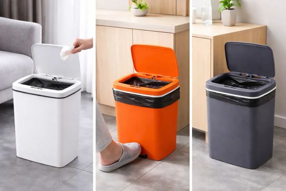 Ведро для мусора со смарт-датчиком приближение Smart trash can 10 л | Зображення 1