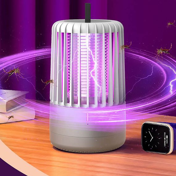 Пастка для комах з UV підсвічуванням JO-766 with battery 1200 mAh Grey | Зображення 4