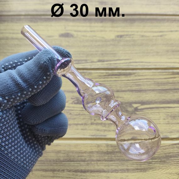 Стеклянная трубка для курения Bumba Oil Long Pink