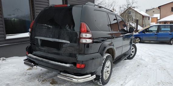 Задні подвійні куточки AK003-2 (2 шт., нерж) для Toyota Land Cruiser Prado 120 | Зображення 2