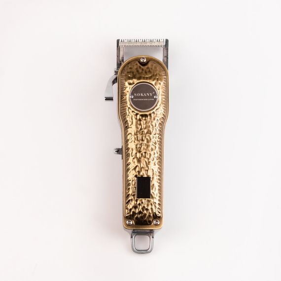 Машинка для стрижки Sokany SK-LF-9976 аккумуляторная с 4 насадками и USB золото