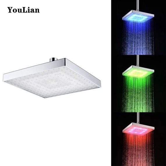 Насадка для душа с LED подсветкой RGB LED SHOWER Светодиодная Лейка | Зображення 2