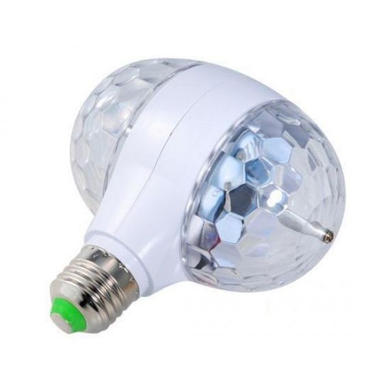 Диско - лампа з патроном, що обертається Led lamp RGB Диско куля | Зображення 5