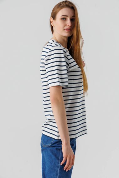 Футболка з візерунком жіноча Pepper mint BX-20 XL Біло-синій (2000990472564) | Зображення 3