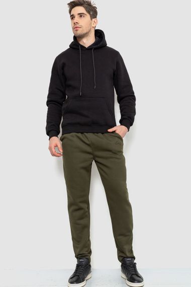 Спорт штаны мужские на флисе, цвет хаки, 238R56910 | Зображення 1