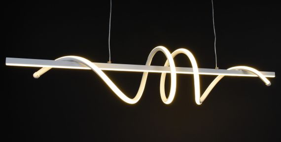 Люстра світлодіодна підвісна LED світильник для квартири на стелю лед 27357 Білий 30-110х20х100 см. | Зображення 5