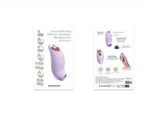Вакуумний кліторальний стимулятор Love To Love BELIEVER – VIVA MAUVE sexstyle | Зображення 13