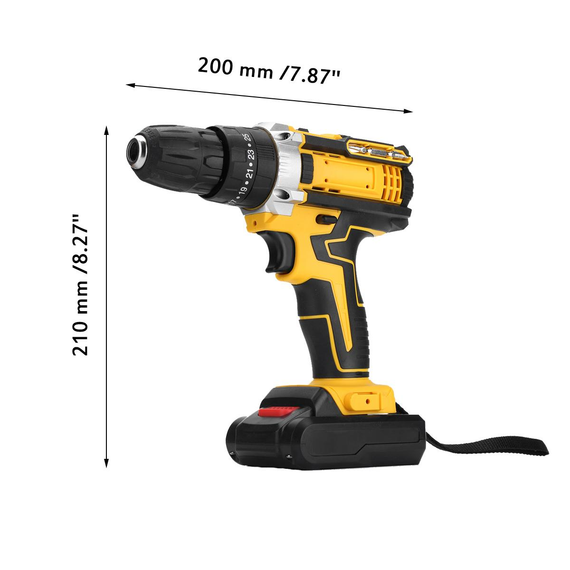 Акумуляторна дрель в чемодані 2 аккумулятора Makingpro Screwdriver Set 12В чорного кольору. (42652-1344-3_1280) | Зображення 3