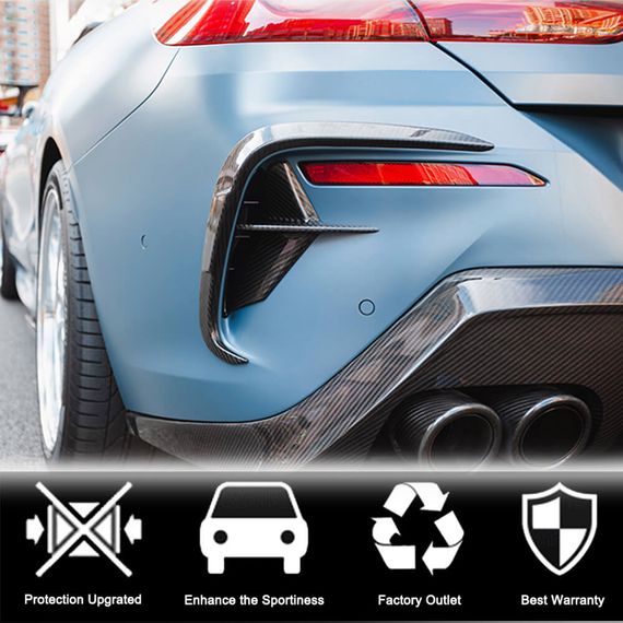Задний диффузор бампера V2 для M-Sport, Карбон для BMW 8 cерія G14/G15/G16 2018- гг | Зображення 2