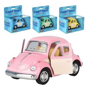 Машинка інертна Kinsmart 1967 Volkswagen Classical Beetle Color Door KT4026WC 9.5 см
