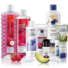 Великий подарунковий набір Avon 8 в 1 для догляду за тілом, руками та інтимної гігієни