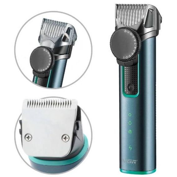 Тример для бороди акумуляторний VGR V-973 Синій