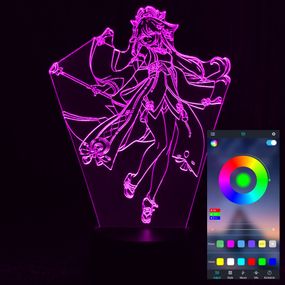 Акриловий світильник-нічник керування з телефона Яе Міко tty-n001345