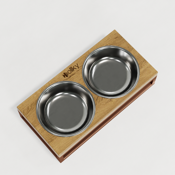 Миски на подставке для маленьких собак и котов Hollky Base XS (2 × 0,25 л) BXS-28145-GLNT | Зображення 5