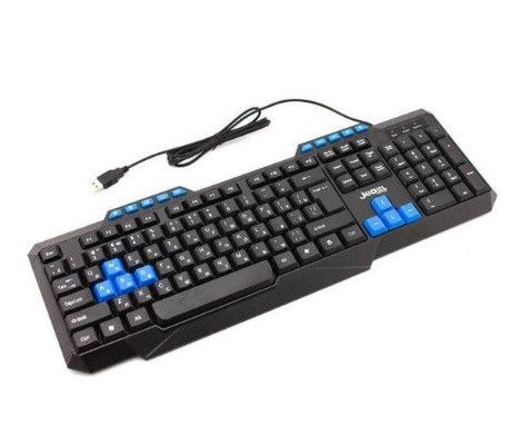 Клавиатура USB JEDEL K518, довж. кабеля 170см, , (435х130х21), 112k, Black, Box | Зображення 1