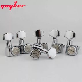 Колки Machine Heads Guyker 6R локовые для электрогитары Fender American Yamaha гитари хромовые c ЗАЦЕПАМИ