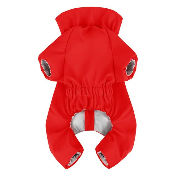 Дощовик для собак WAUDOG Clothes, водонепроникний, M35, В 59-62 см, С 37-40 см, червоний | Зображення 2