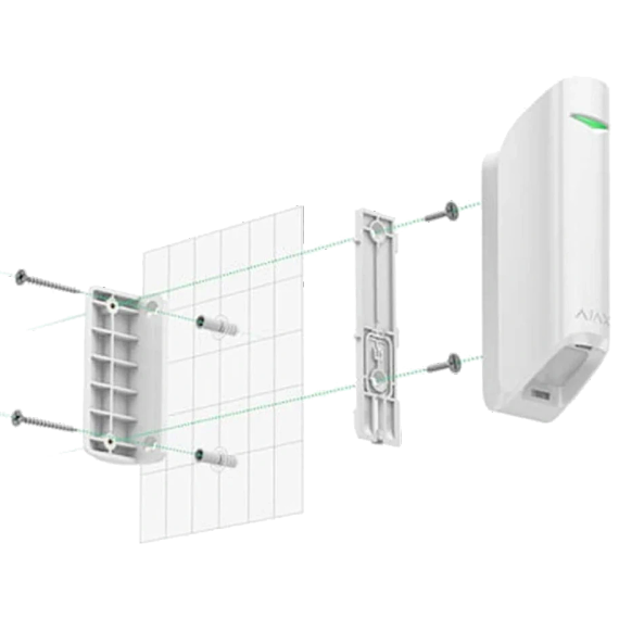 Ajax Smartbracket MotionProtect Curtain white Кріпильна панель - Аксесуари охоронні
