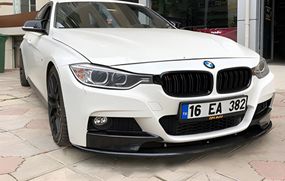 Накладка на передній бампер DPT Lip (для M-Performance, чорний глянець) для BMW 3 серія F-30/31/34 2012-2019 рр