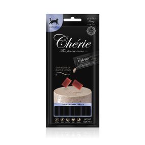 Ласощі для котів з тунцем Cherie Healthy Living Creamy Treat Cat Tuna Puree, 12 гр х 4 шт