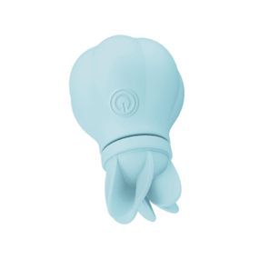Вібратор Adrien Lastic Caress Blue з насадками для стимуляції ерогенних зон, які обертаються. Sex Aura