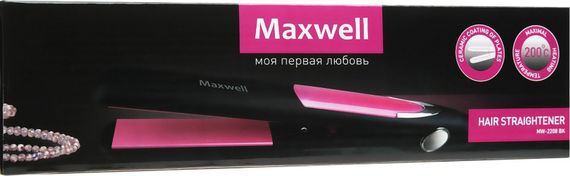 Профессиональный утюжок - выпрямитель для выпрямления волос Maxwell MW-2208 BK с керамическим покрытием | Зображення 5