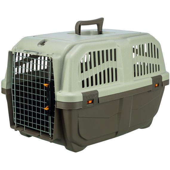 Контейнер-переноска Trixie для собак Skudo 3 вагою до 24 кг коричнева пластик розмір S 40x39x60 см