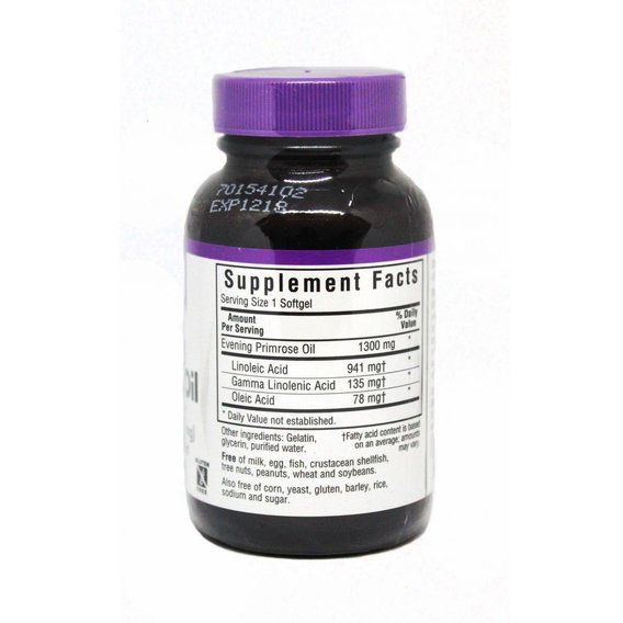 Масло вечерней примулы Bluebonnet Nutrition Evening Primrose Oil 1300 mg 30 Softgels | Зображення 1