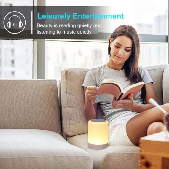 Світильник нічник сервісний акумуляторний S66+ з блютузом колонкою, скоба, FM-радіо, будильник, TF-card, AUX | Зображення 8