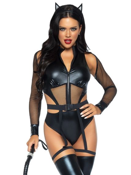 Костюм кішки Чорний Leg Avenue XS | Зображення 2