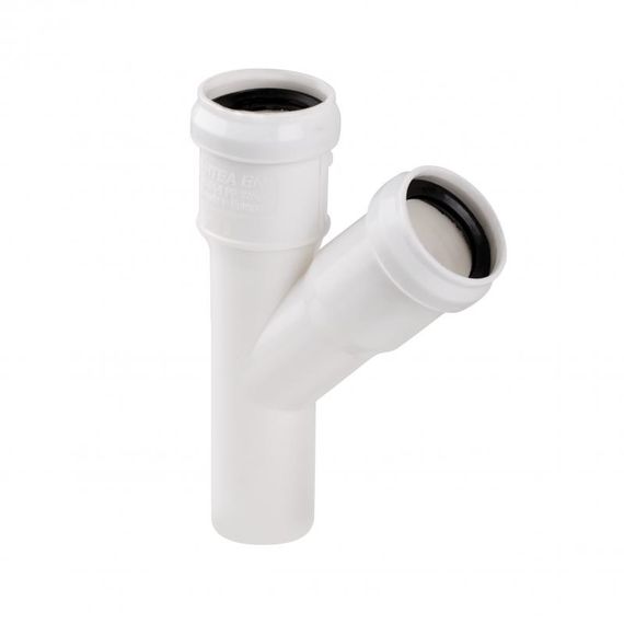 Трійник каналізаційний TA Sewage 32, 45° TASTRPP4532