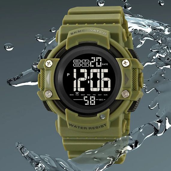 Чоловічий годинник Skmei 2195AG Army Green | Зображення 2