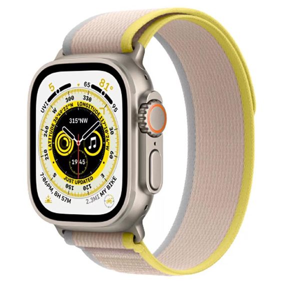 Ремінець Hoco WA14 Original series для Apple watch (38/40/41mm) Yellow with White