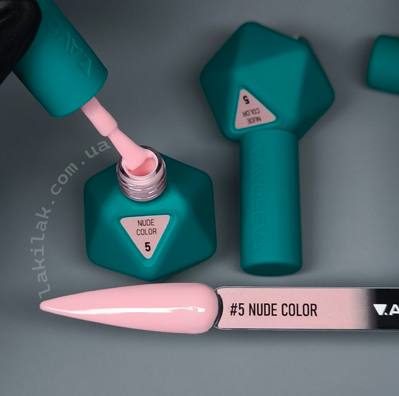 Гель-лак Victoria Avdeeva Nude Color №5 (насичений теплий рожево-бежевий) 12 мл HEMA & TPO FREE