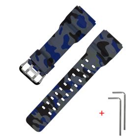 Ремінець + монтажні інструменти для Годинник C2asio G-Shock GG-1000/GWG-100/GSG-100 Camo Blue Silver
