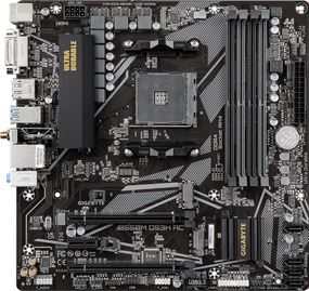 Материнская плата GIGABYTE B550M DS3H AC sAM4 B550 4xDDR4 M.2 Wi-Fi BT HDMI D-Sub mATX B550M_DS3H_AC
