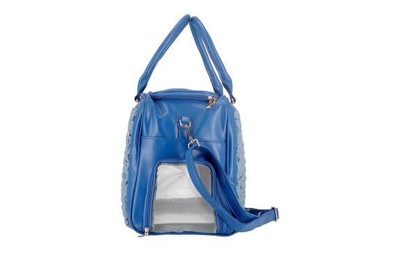 Сумка-переноска для собак і котів Misoko&Co, 45 см х 30 см х 20 см, синій | Зображення 2