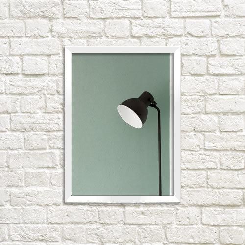Постер в рамке Лампа 15x21 см, A5 (WMT5_ART046_WH)