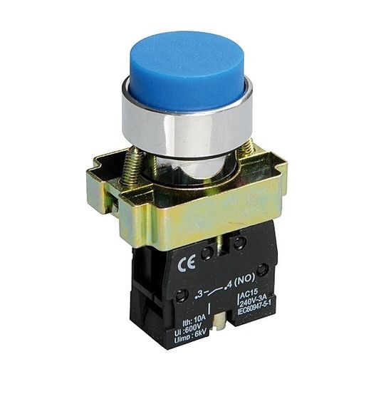 Кнопка XB2-BL21 1NO без підсвічування синій Ny95500287
