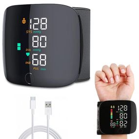 Автоматический тонометр на запястье от аккумулятора 300мАч, LY-84 + кейс / Аккумуляторный аппарат для