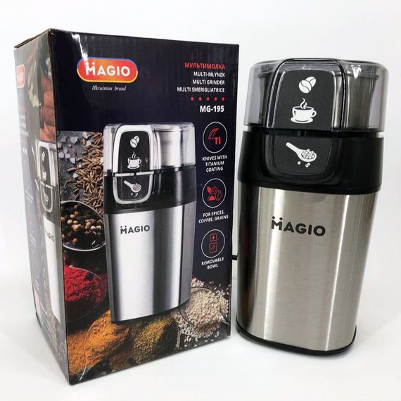 Кофемолка для круп MAGIO MG-195 (300 Вт) | Профессиональные кофемолки | Кофемолка AG-687 для круп | Зображення 7