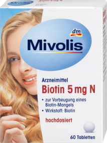 Комплекс Миволис Mivolis Биотин 5 мг. для здоровья волос, кожи, ногтей